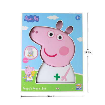 GENIE'S TOY BUS Peppa Pig Doctor Case Playset | Official Licensed Medical Kit with Stethoscope, Thermometer &15+ Accessories | Pretend Play Toy for Girls & Boys | Ages (3+) I Set for Kids