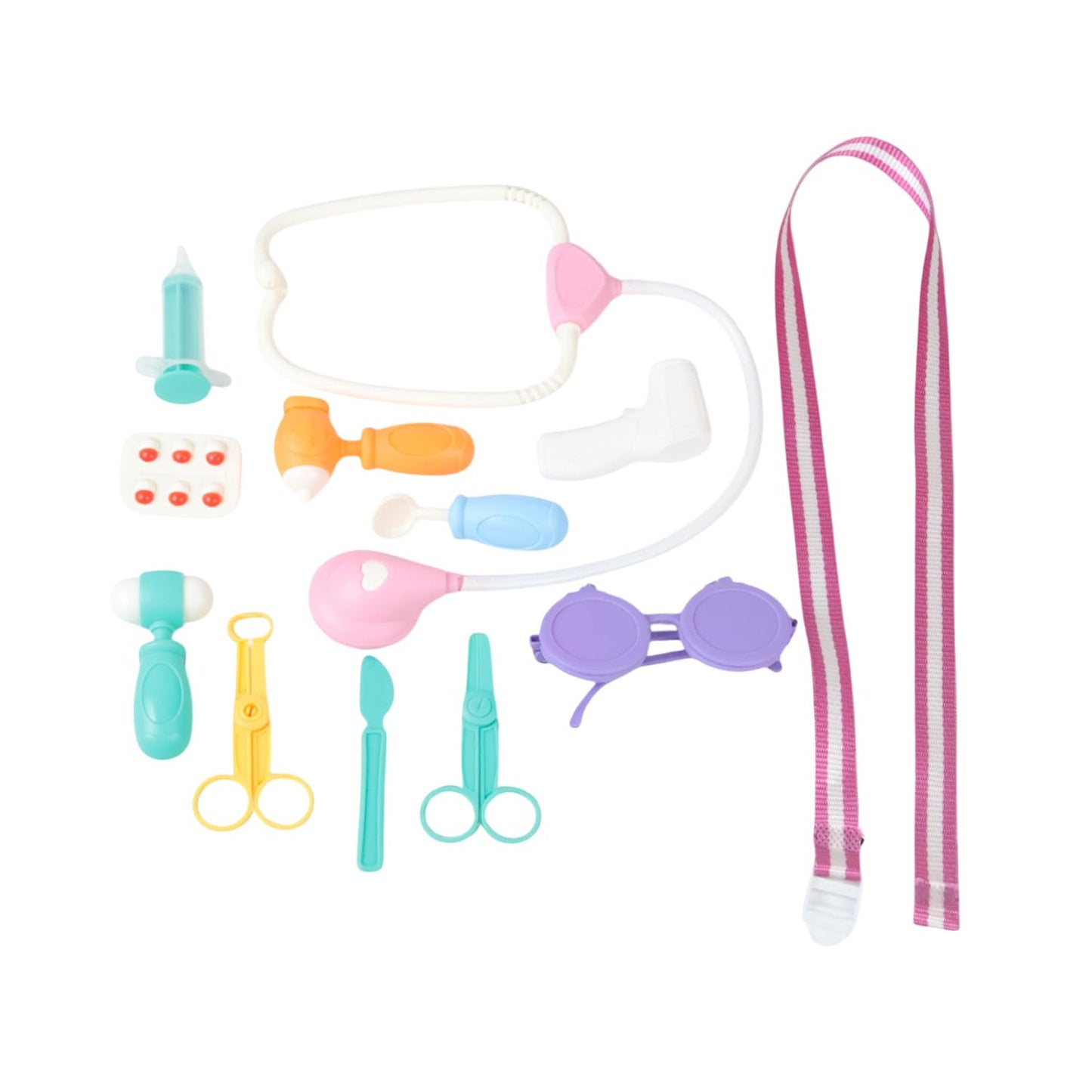 GENIE'S TOY BUS Peppa Pig Doctor Case Playset | Official Licensed Medical Kit with Stethoscope, Thermometer &15+ Accessories | Pretend Play Toy for Girls & Boys | Ages (3+) I Set for Kids