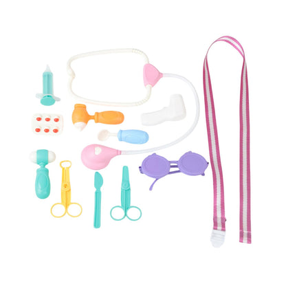 GENIE'S TOY BUS Peppa Pig Doctor Case Playset | Official Licensed Medical Kit with Stethoscope, Thermometer &15+ Accessories | Pretend Play Toy for Girls & Boys | Ages (3+) I Set for Kids