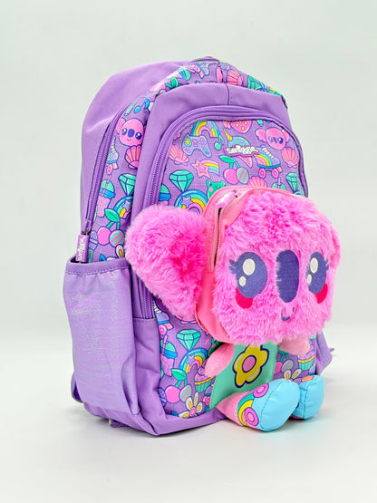 Smiggle Purple Soft Phurr Junior School Bag