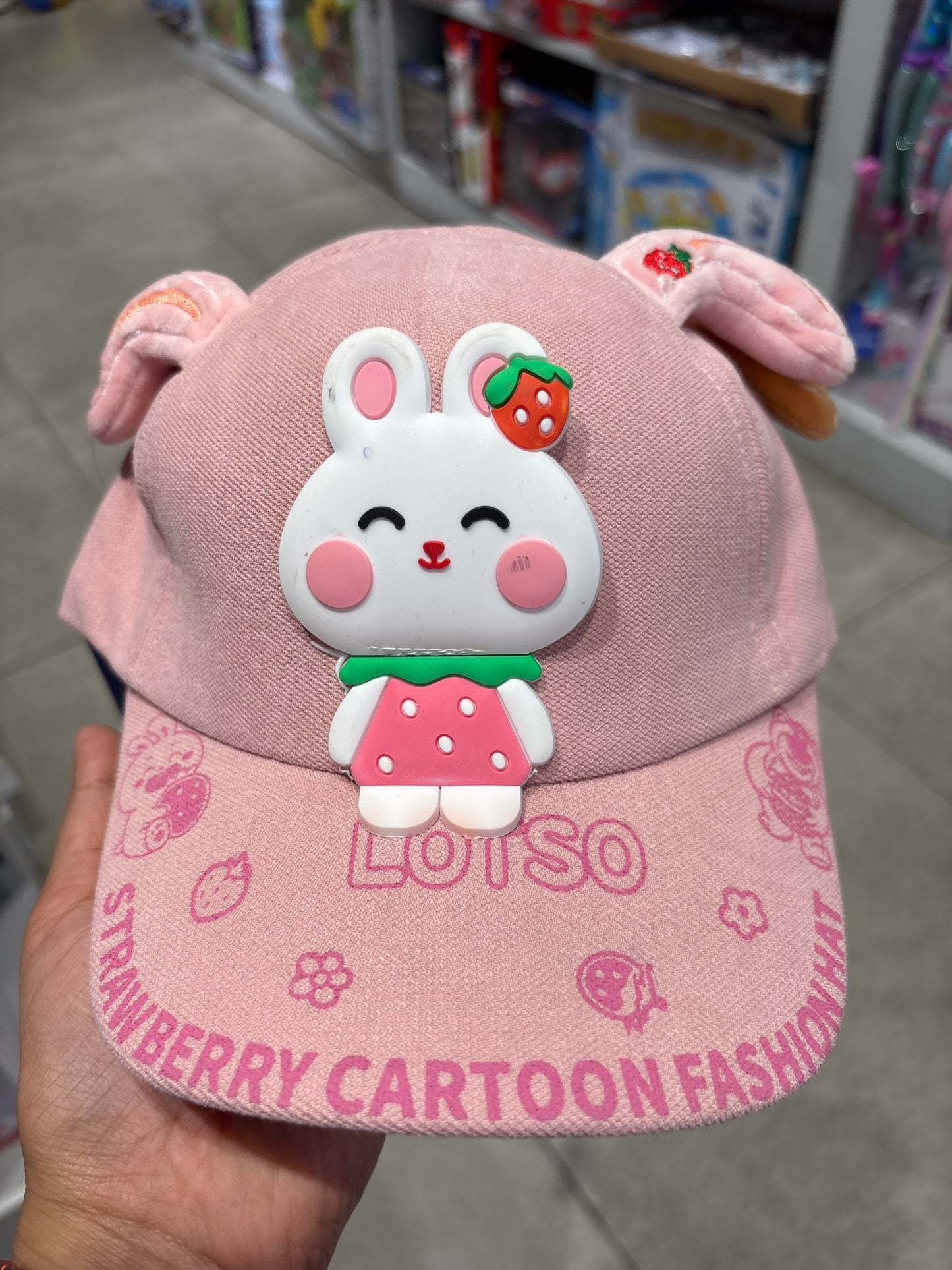 Lotso Strawberry Cartoon Fashion Cap