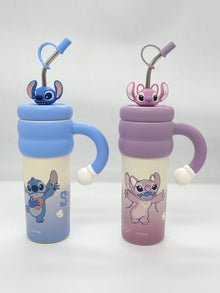Disney Stitch and Angel Insulated Tumbler 850ml with Straw