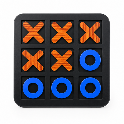 Wooden Tic Tac Toe Board Game