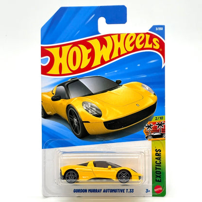 Hot Wheels Basic Mainline Car Gordon Murray Automotive T.33 Yellow