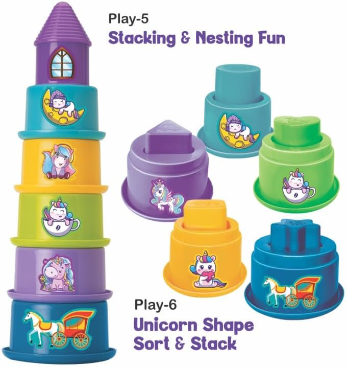 Unicorn Play Time - 24 Pcs Educational Toy Set