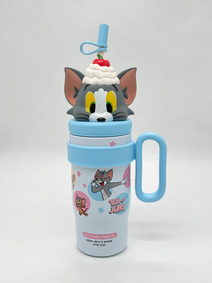 Disney Character 3D Lid Insulated Sipper Tumbler 800ml with Handle