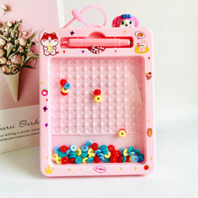 Mini Magnetic Drawing Board with Beads for Kids