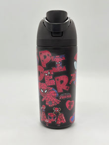 Cartoon Character Insulated Water Bottle 700ml with Push-Button Lid