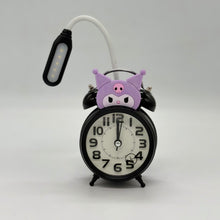 Cartoon Character Alarm Clock with Flexible LED Reading Lamp