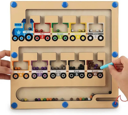 Magnetic Train Color Maze Board Game