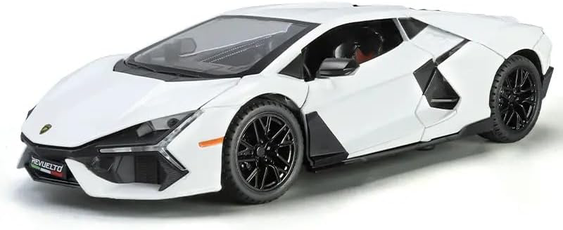 Diecast 1:24 Scale Alloy Sports Car Model with Scissor Doors, Smoke Effect, Lights & Sound