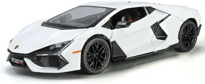 Diecast 1:24 Scale Alloy Sports Car Model with Scissor Doors, Smoke Effect, Lights & Sound