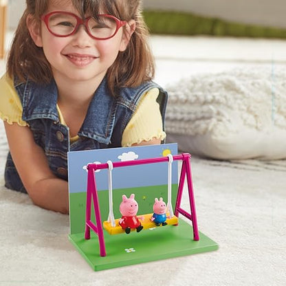 Peppa Pig's Playground Swing Themed Preschool Toy with Peppa Pig and George, 3Y+