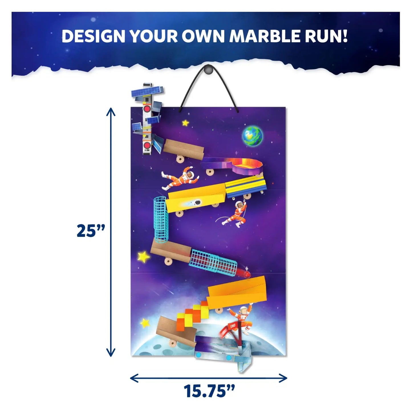 Skillmatics Marble Run Craft Kit - 50+ Pieces