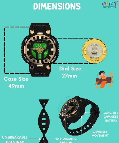 Spiky Spkeva31 Premium Analog-Digital Watch for Kids