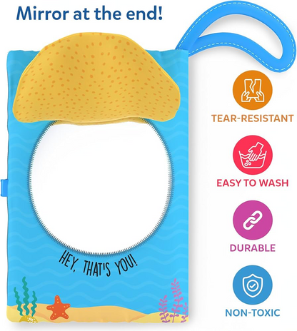 Skillmatics Peek-A-Boo! Under The Sea cloth book for babies.