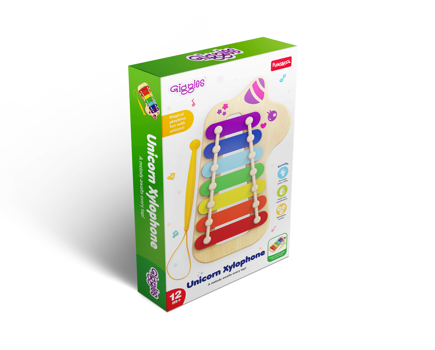 Funskool Giggles Unicorn Xylophone Musical Toy