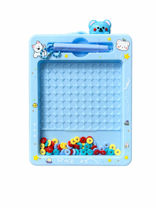 Mini Magnetic Drawing Board with Beads for Kids