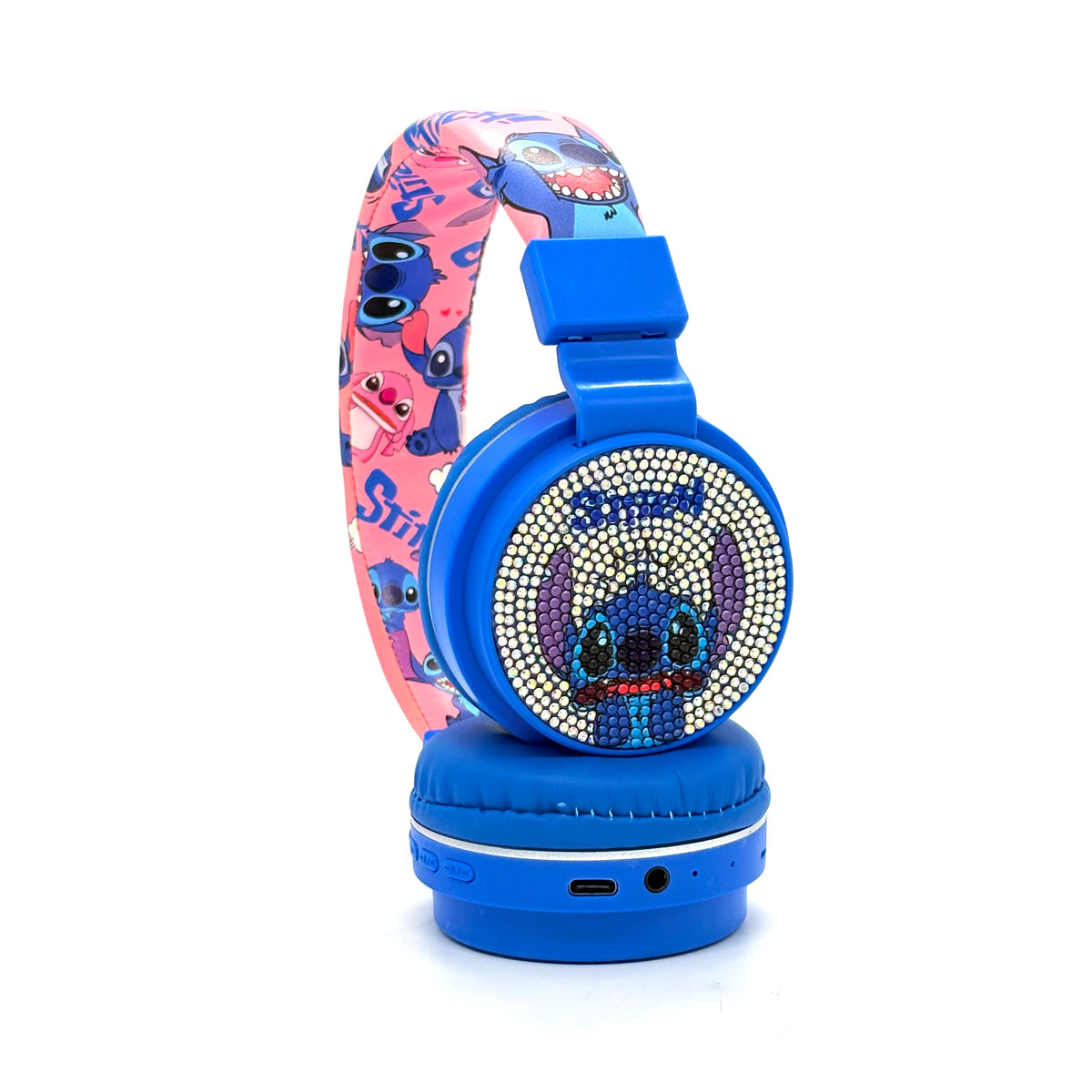 Stitch Wireless Kids' Headphones – Sparkling Bling Design