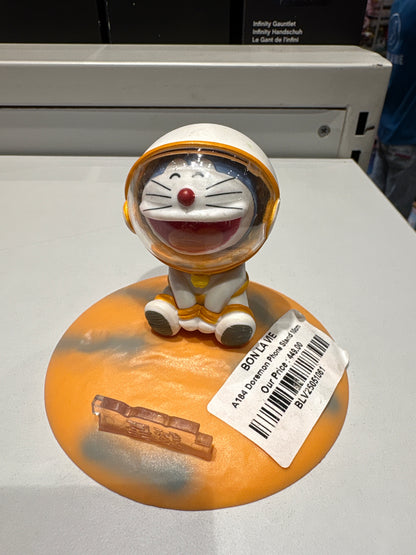 Doraemon Astronaut Phone Stand Figure - 10cm Collectible Desk Accessory