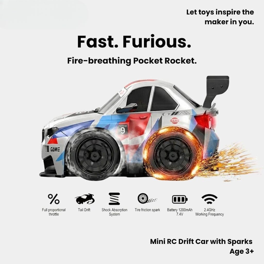 Rally Racing Drift Car with Sparks Spray