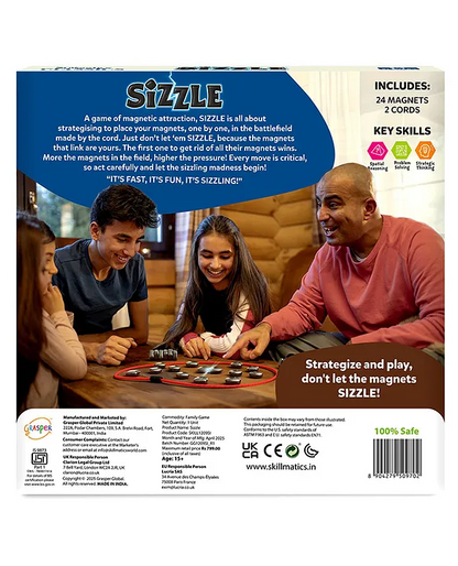 Skillmatics Classics Sizzle Magnetic Strategy Board Game