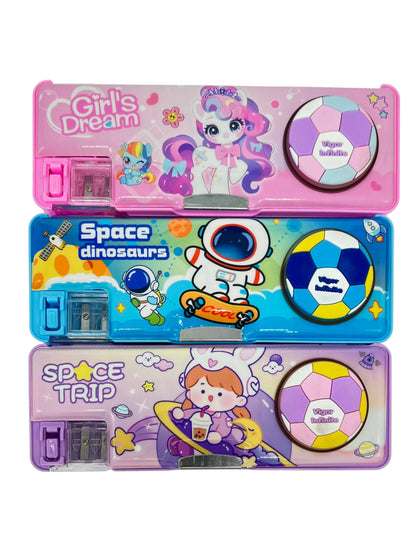 Football Magnetic Pencil Box with Light