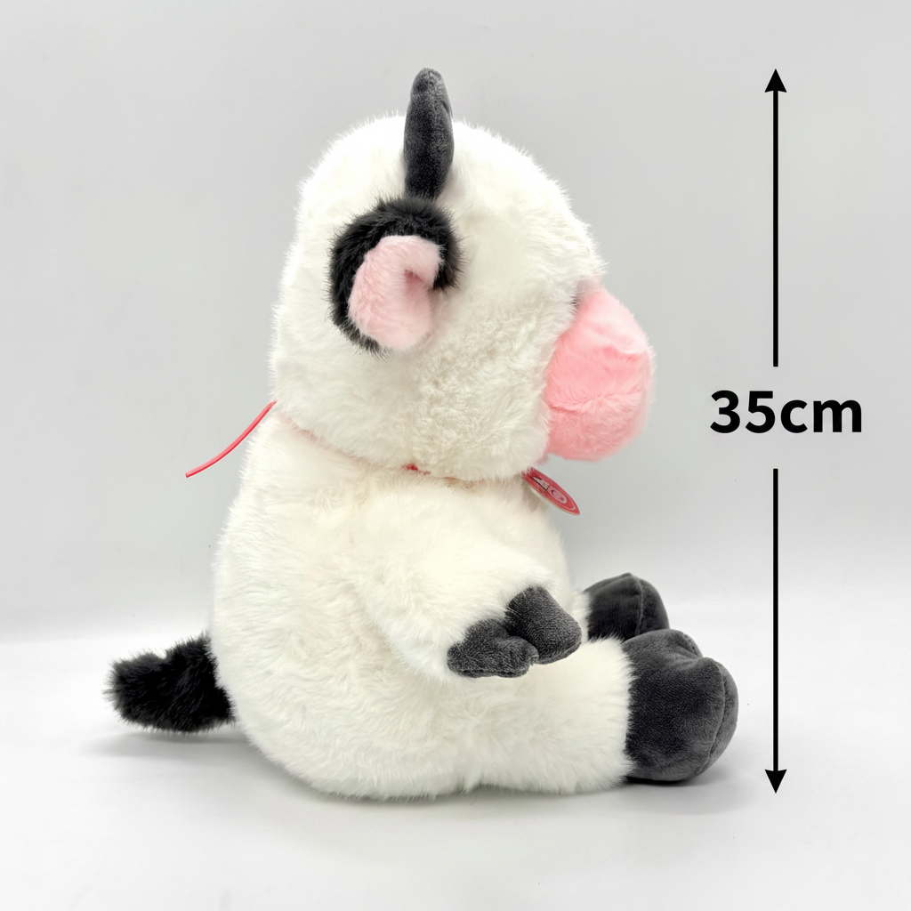 Cute Pink Cow Plush Toys 35 Cm