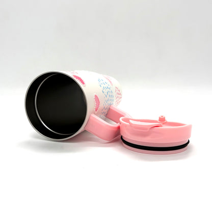 Sitarayuri Pearl Insulated Tumbler with Bow Charm and Handle