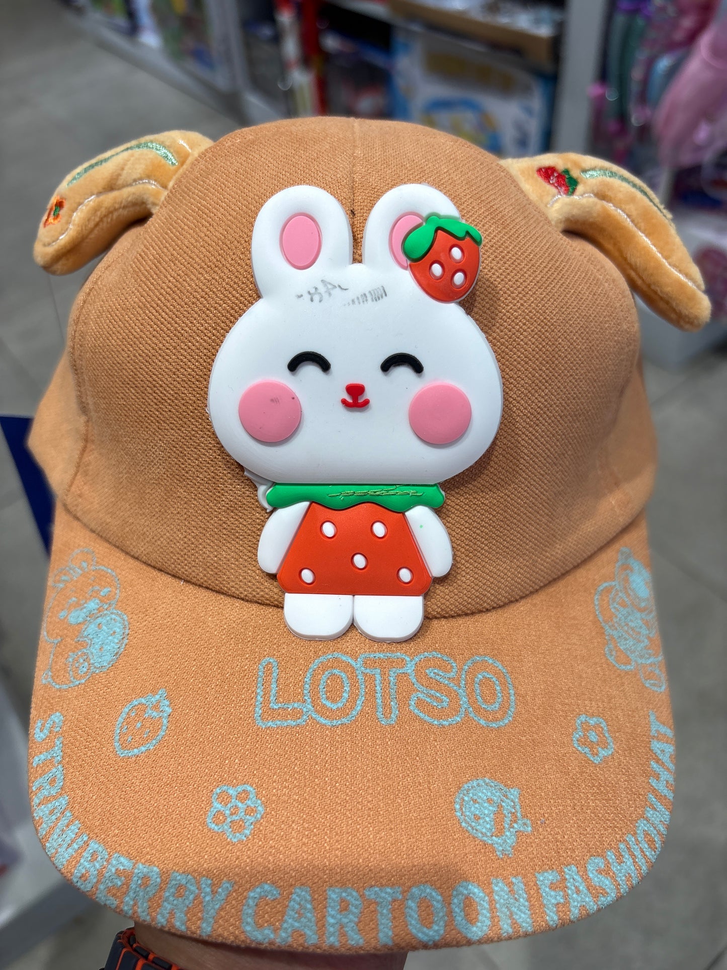 Lotso Strawberry Cartoon Fashion Cap