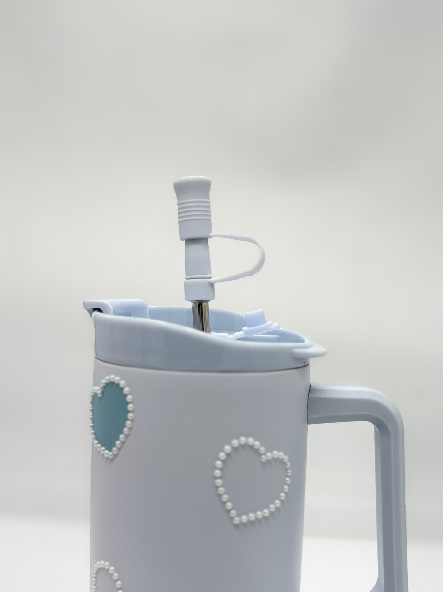 Love Heart Insulated Tumbler 1200ml with Straw