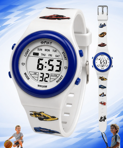 Spiky Spkeva50 Round Digital Sports Watch for Kids