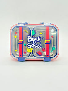 Back to School Stainless Steel Lunch Box - 2 Compartment Individually Sealed