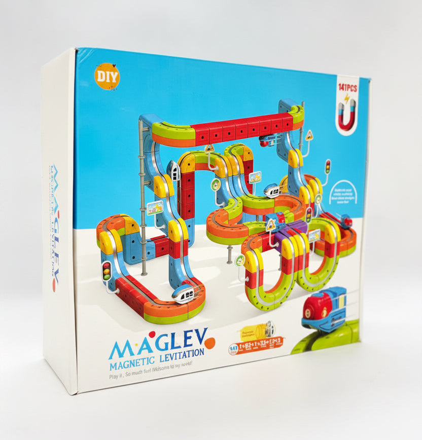 DIY Magnetic Levitation Train Track  Building Set, 141 Pcs