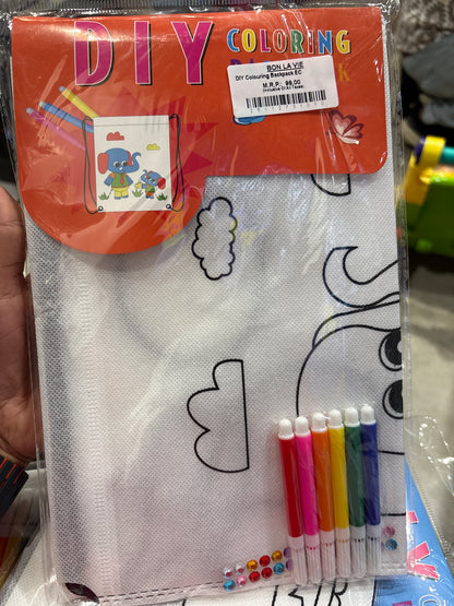 DIY Colouring Backpack EC