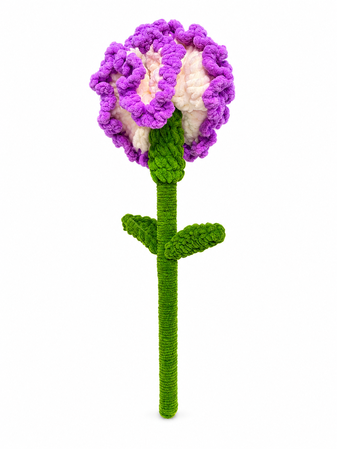 Handmade Crochet Flower with Stem