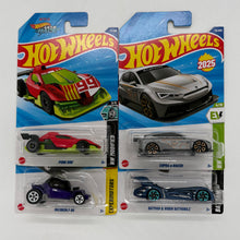 Hot Wheels 1:64 Die-Cast Set of 4 - Cupra e-Racer, Batman & Robin Batmobile, Decidedly Go, Punk Rod