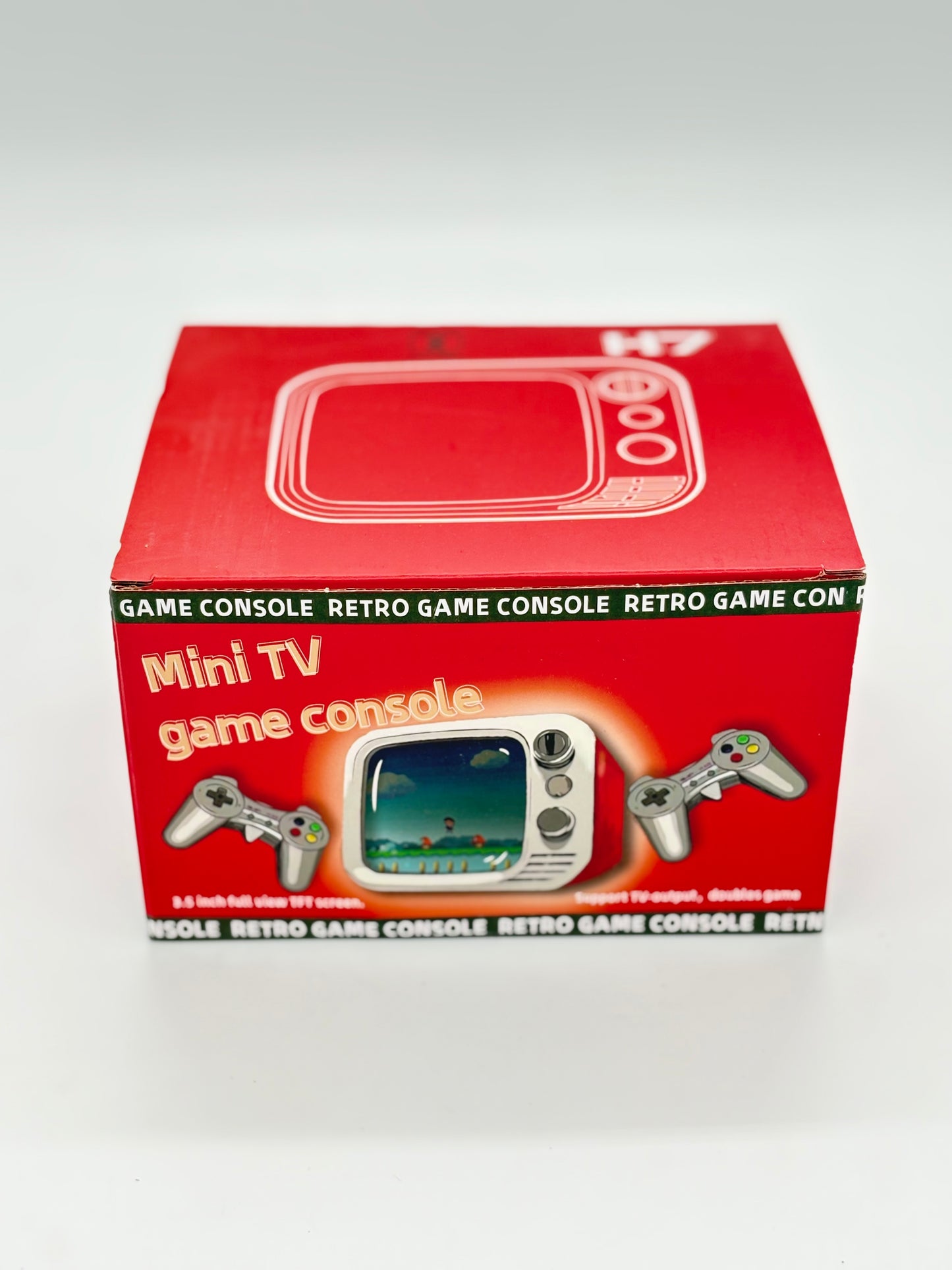Mini TV Retro Game Console with Built-in Games and 2 Wired Controllers