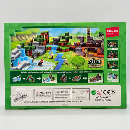 Sembo Pixel World Magnetic Building Block Set - Cold Winter 90 Pcs