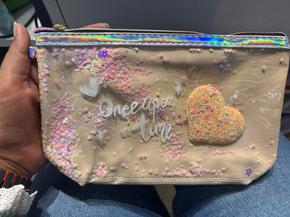 Once Upon a Time Glitter Heart Multi-Purpose Pouch for Girls