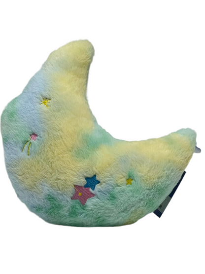 Multicolor Moon Plush Soft Toy – Fluffy & Fully Stuffed 30cm