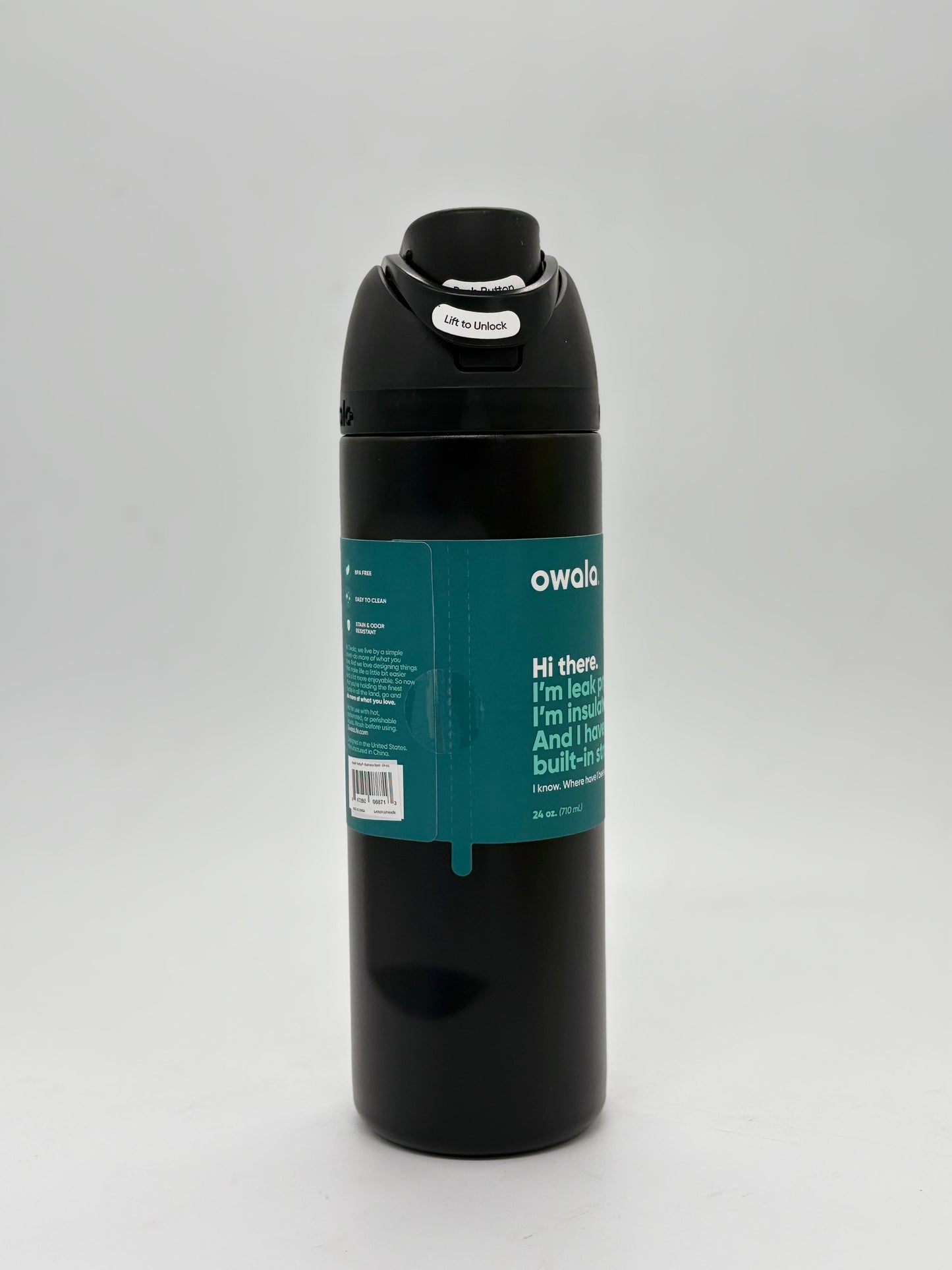 Owala FreeSip Insulated Stainless Steel Water Bottle with Straw for Sports and Travel, BPA-Free, 24-Ounce 710ml