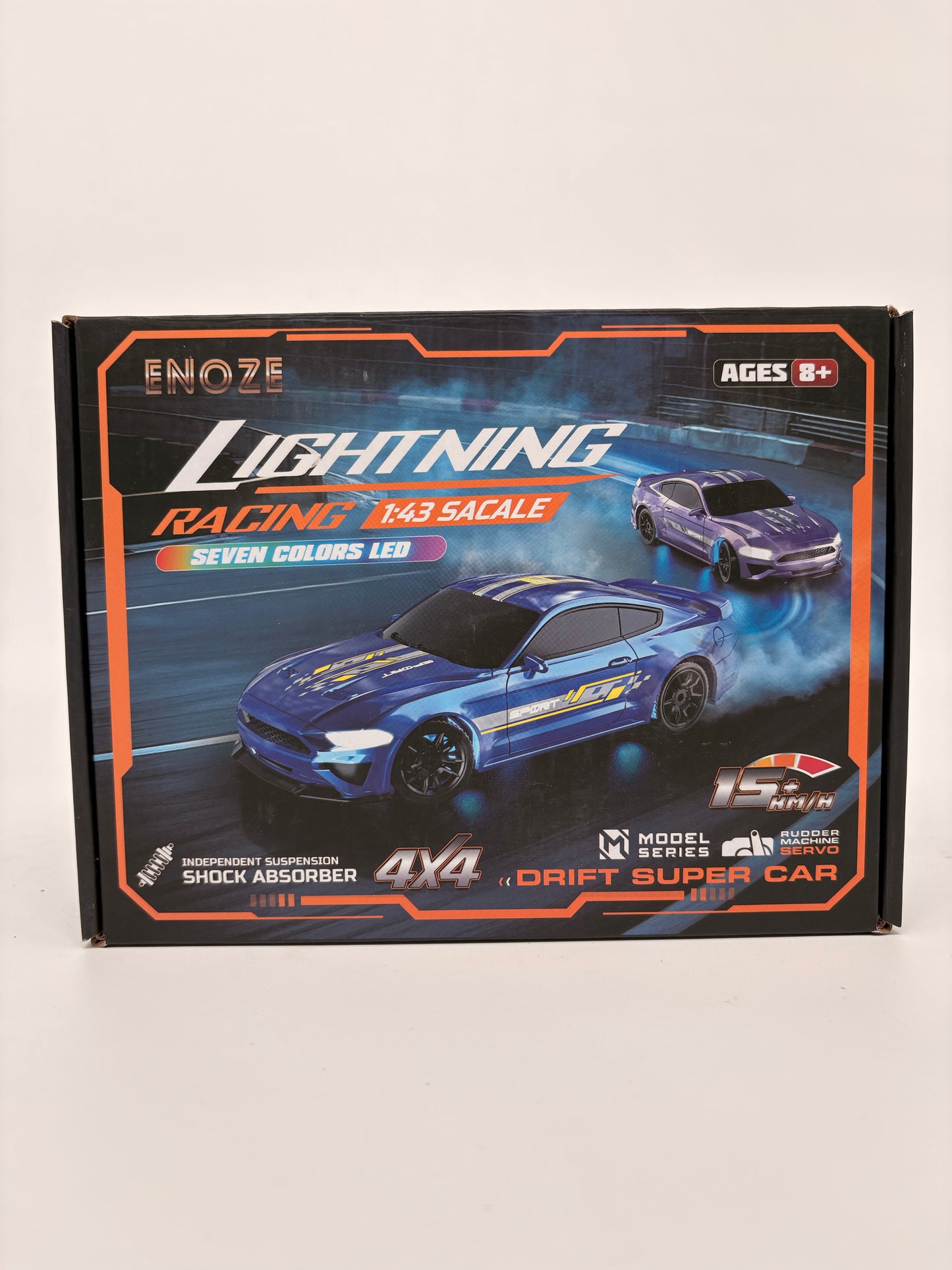 Lightning Fast 1:43 Remote Control Drift Car with 7 Color LED