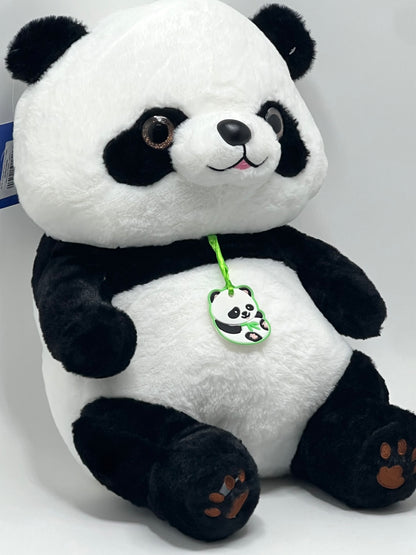 Panda Soft Plush Stuffed Toy with Blanket & Charm — 45 cm