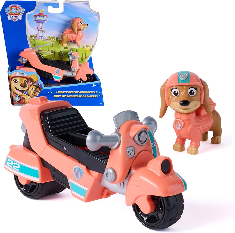 Funskool Paw Patrol Liberty Rescue Motorcycle with Liberty Action Figure