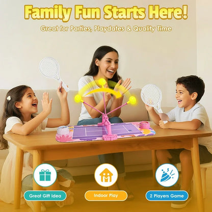Tabletop Tennis Court Battle Game For Kids