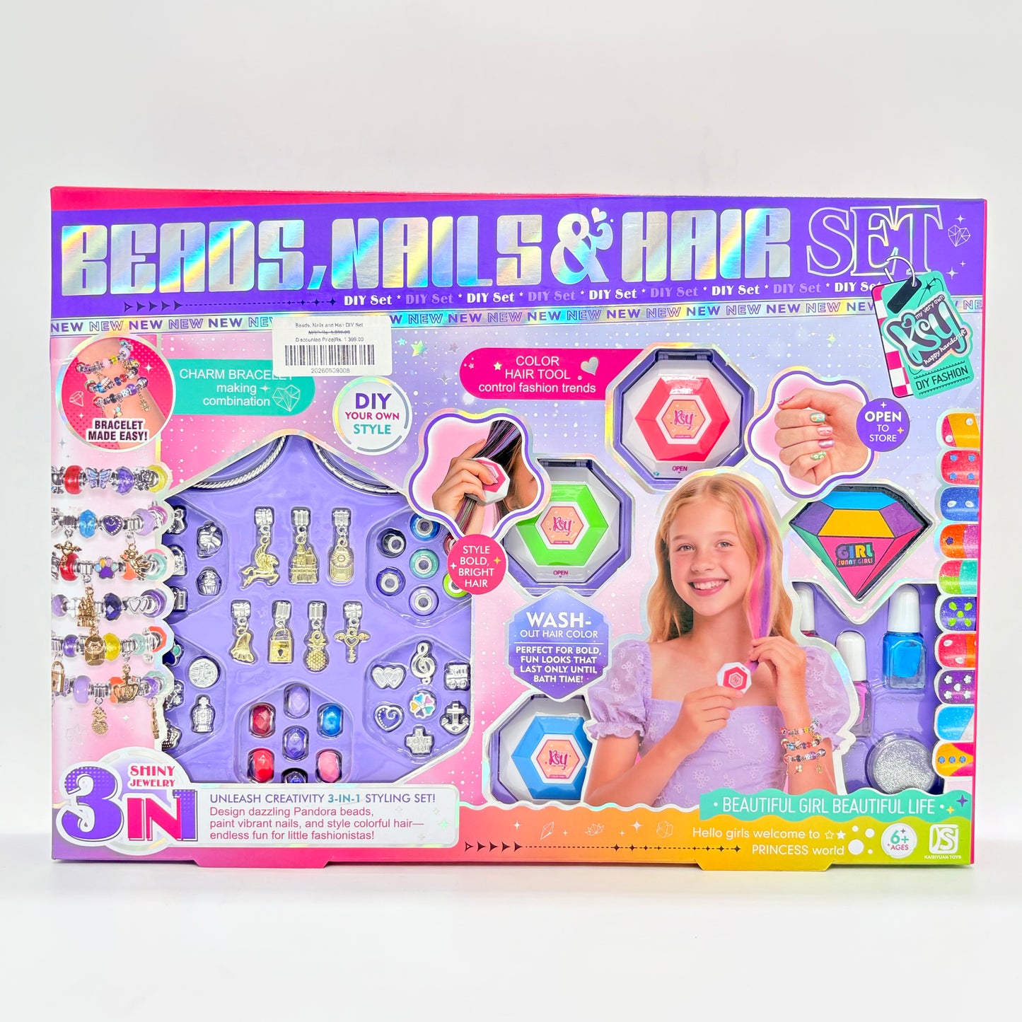 Beads, Nails and Hair DIY Set
