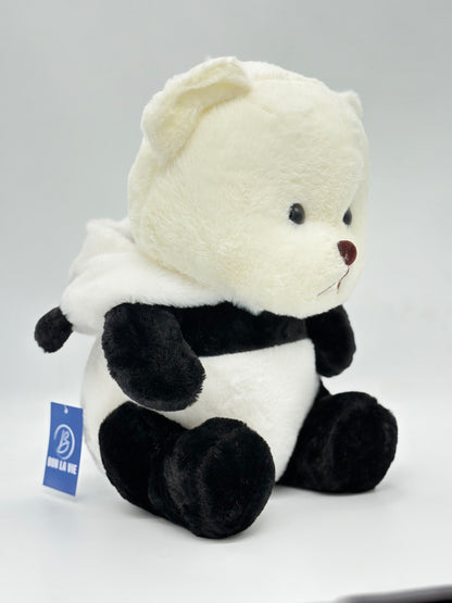 Panda with Eyes Hoodie 43 cm Soft Toy