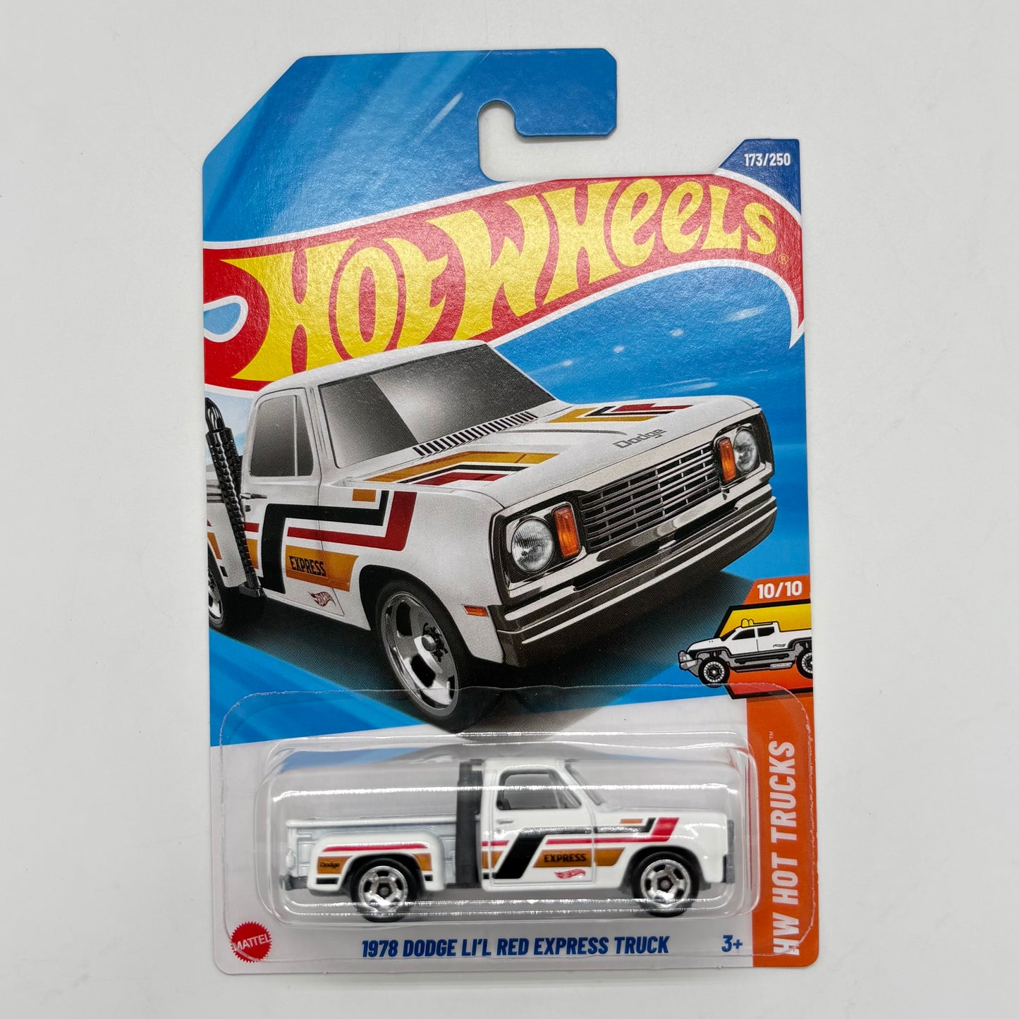 Hot Wheels Set of 4 - 1978 Dodge Lil Red Express Truck, 70 Dodge Hemi Challenger, Hot Wheengs, Rrroadster 1:64 Die-Cast
