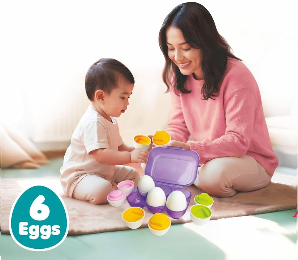 Toymate Smarty Eggs Matching Puzzle Set.